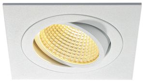 Downlight LED INS SLV NEW TRIA, 12W 1030lm 2700K 38° quadrato IP20 bianco opaco