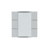 Frontset Hager kallysto 6×KNX systemlink/easylink hellgrau