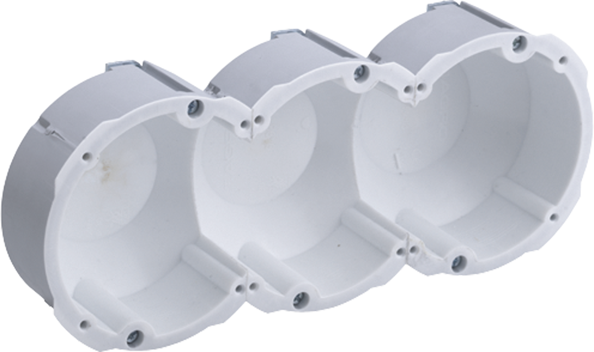 Hohlwanddose AGRO Quickbox 1×3 Ø83mm Schallschutz