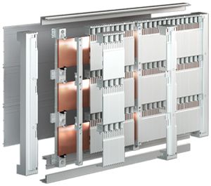 Supporto per binario Rittal SV 9677.500 3P interasse 185mm 2pz