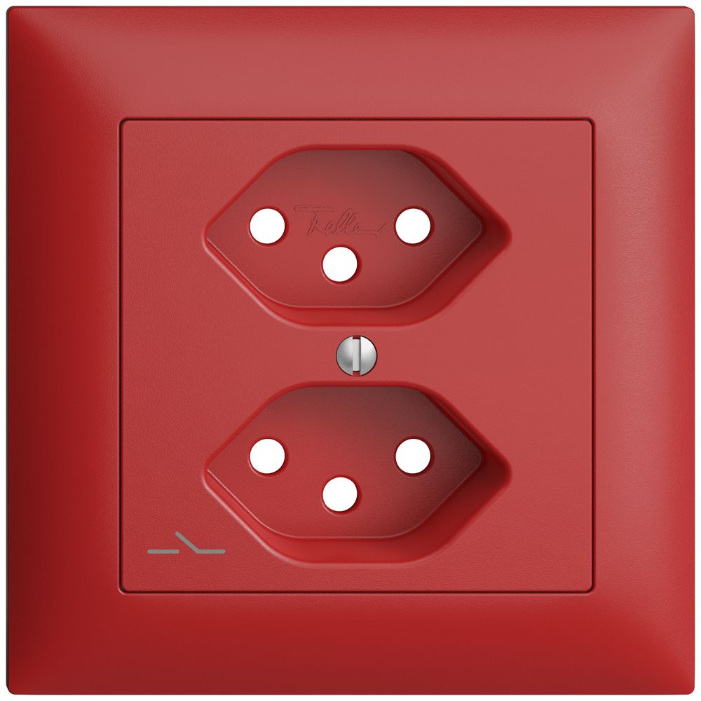 Frontset EDIZIOdue berry 88×88mm 2×T13/1 mit Shutter