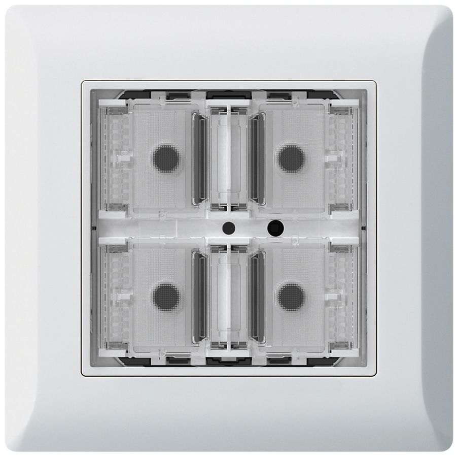 Poussoir KNX ENC KLI p.4×touches 4×points actionnables LED blanc