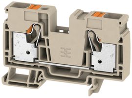 Durchgangs-Reihenklemme Weidmüller A2C PUSH IN 2×16mm² TS35 beige