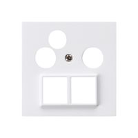 Frontplatte HMS kallysto für R/TV-Daten weiss