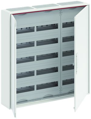 Distributeur AP ABB CA 35V, 3-part 5 rangées 180UM, porte