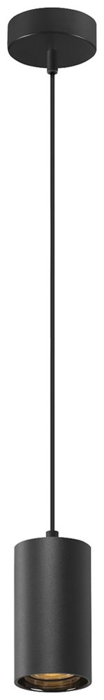 Pendelleuchte SLV ASTO TUBE GU10 1×10W direkt Ø70×125mm schwarz