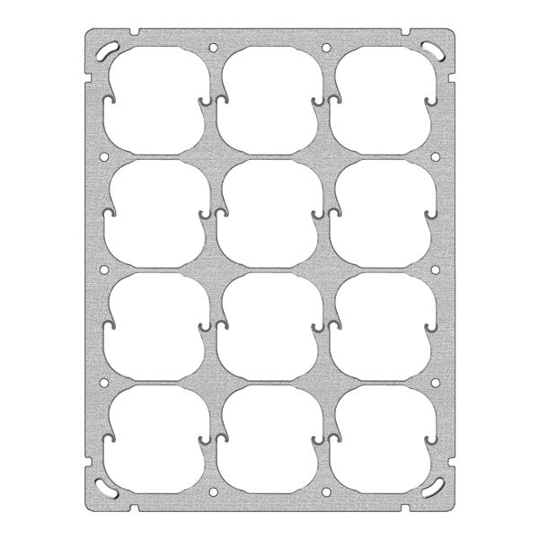 UP-Befestigungsplatte FH 4×3 12×52mm