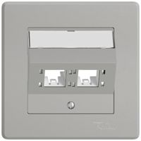 Kit de montage ENC EDIZIO.liv SNAPFIX® pour freenet cat.6A adaptateur 2× grc