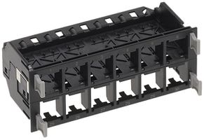 Supporto per modulo HD nero per 4×12 moduli, schermato