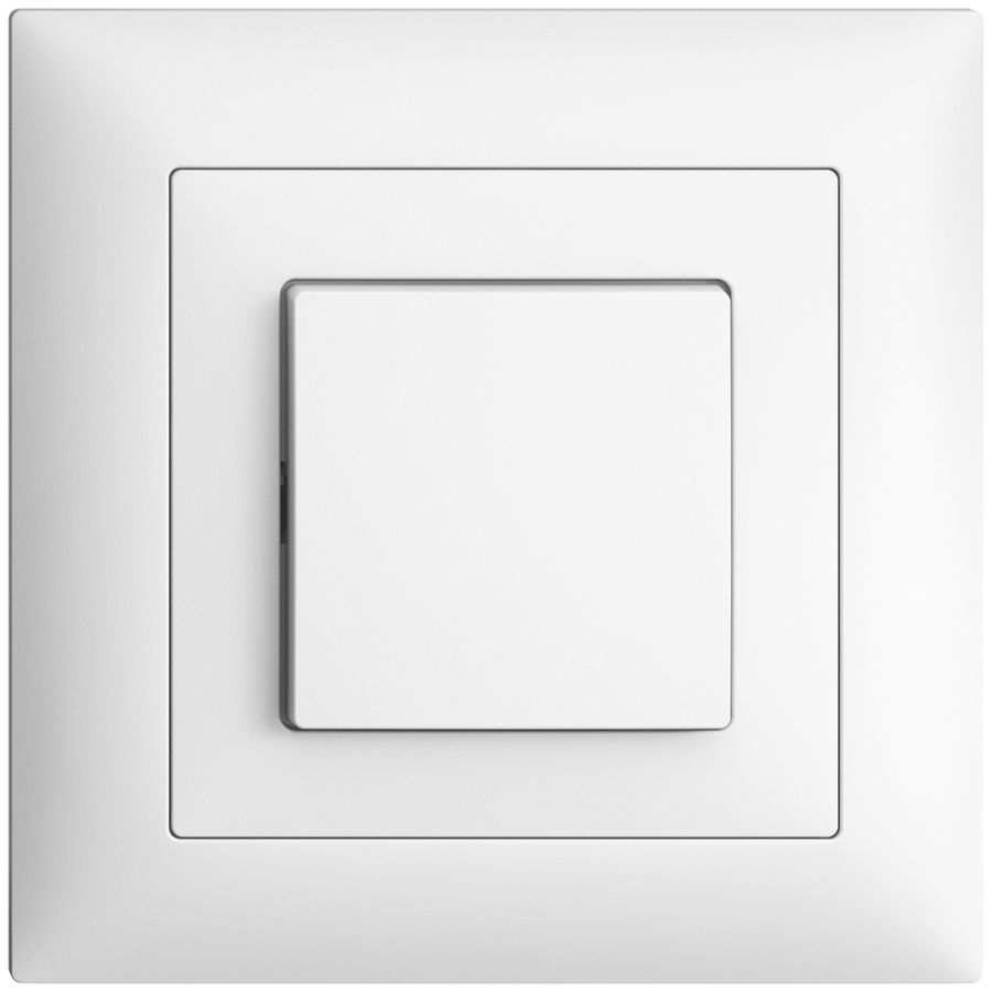 UP-Leuchtdruckschalter EDIZIOdue 3/1L weiss, LS, LED blau