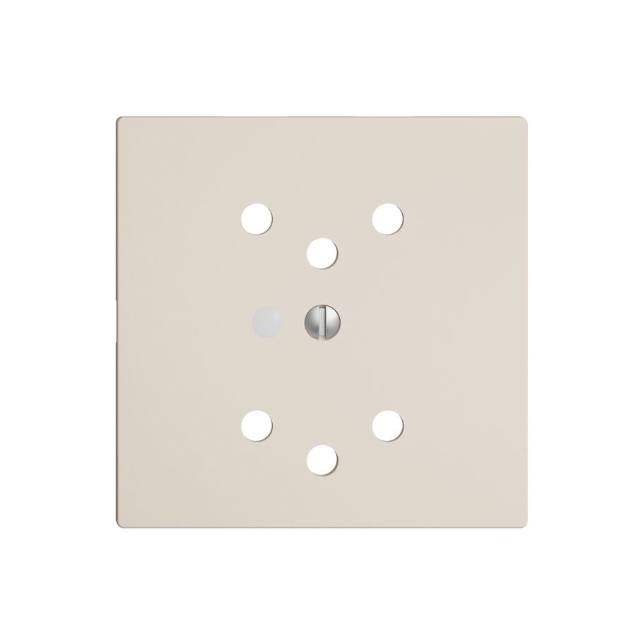 Frontset EDIZIOdue crema, 60×60mm 2×T12 mit Linse