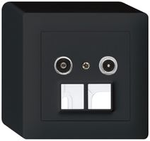 Prise multimédia AP kallysto R/TV 11dB 2GHz noir