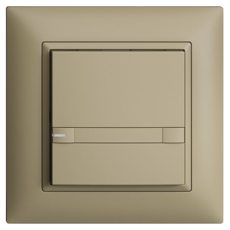 UP-KNX-Taster RGB EDUE FMI, 250mW, m.RGB-LED, m.Papier., 1×Taste, 2×Tastenb., sa