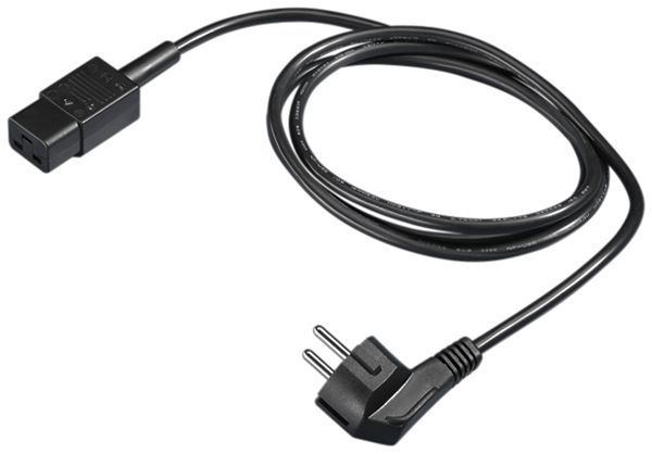Anschlusskabel Rittal DK 7200.216 SCHUKO/C19 240V 3P 16A PVC schwarz 1.8m