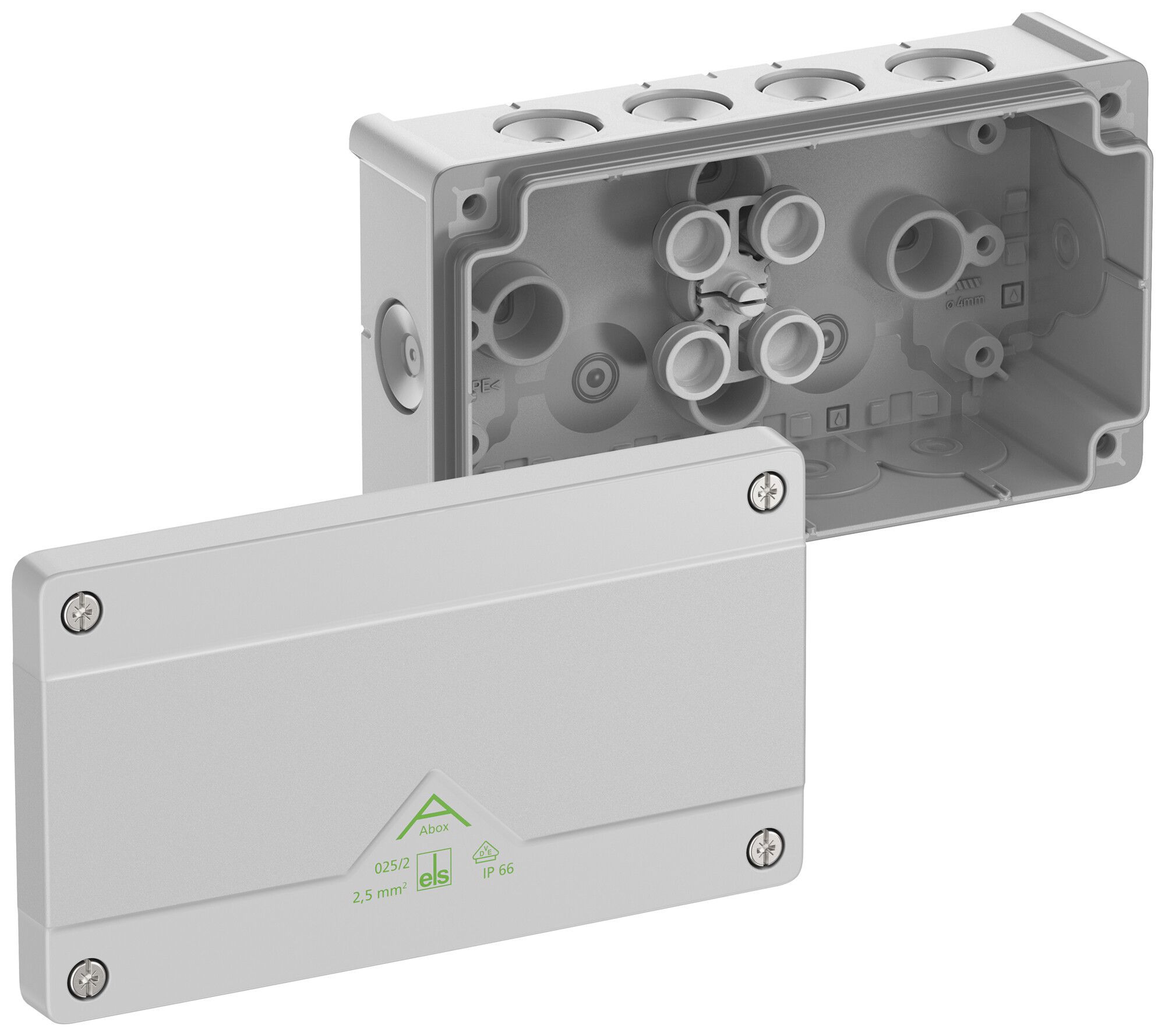 Boîte de dérivation AP Spelsberg Abox 025/2-L 87×152×52mm IP66 gr