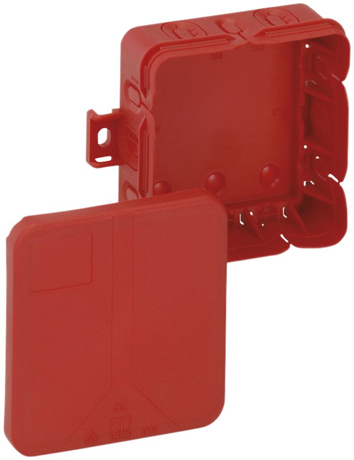 Boîte de dérivation AP Q 12 SB-L 85×85×37mm, IP20, roug