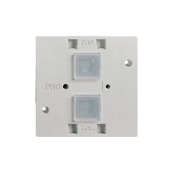 Taster EDIZIOdue elegance 2-fach mit BCU, Schraubklemmen+LED