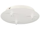 Rosace de plafond SLV 3 sorties, Ø220×54mm avec décharge de traction blanc