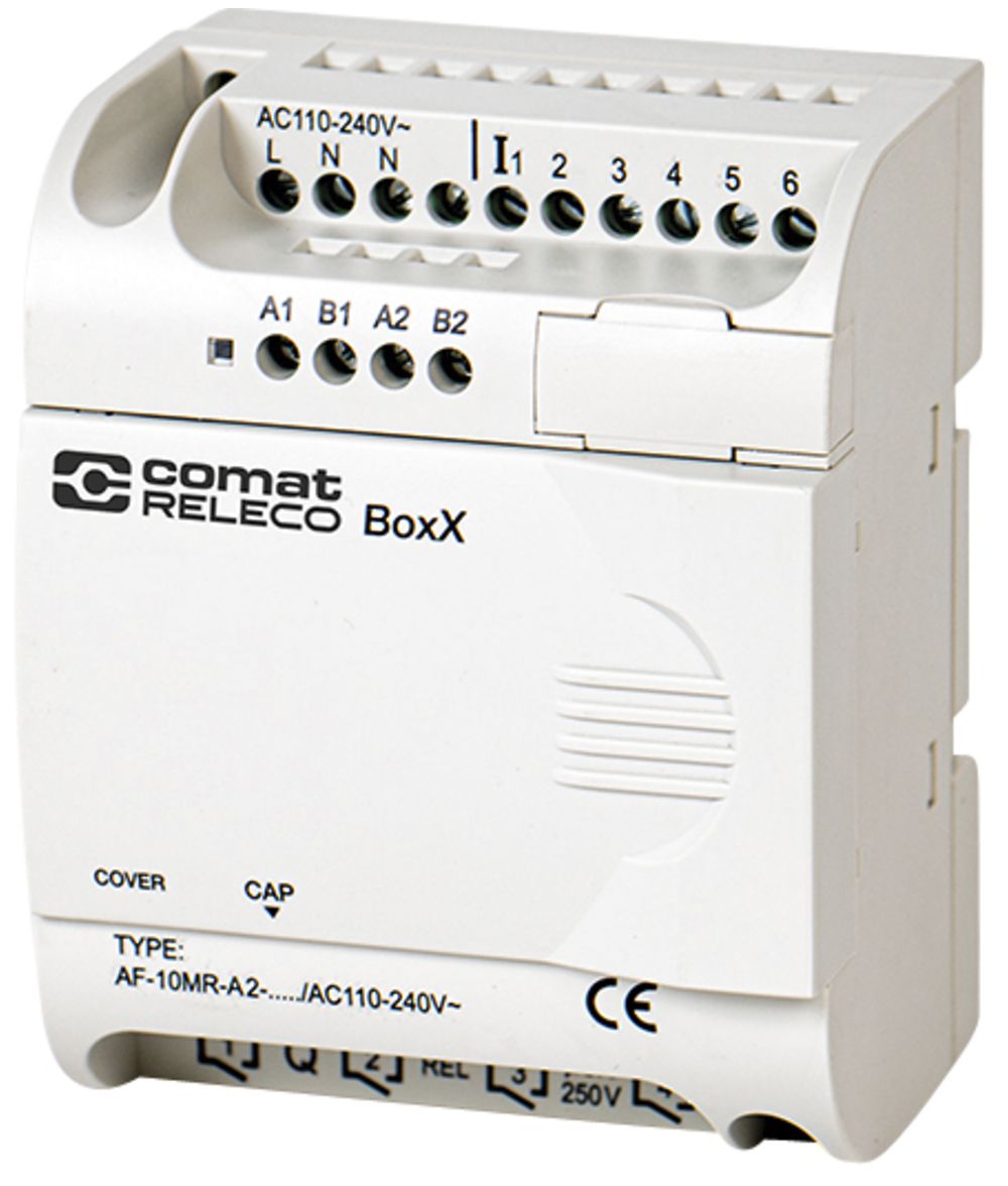 Unité de base PLC ComatReleco AF-10MR-A2-CAP/AC110…240V, 6DI, 4×relais, 240VAC