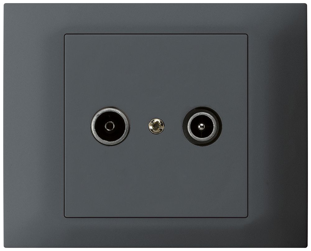 Prise de passage INC kallysto TV-R 19dB anthracite