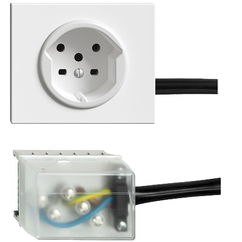 Prise INC T15 blanc pour câble plat Powerbus