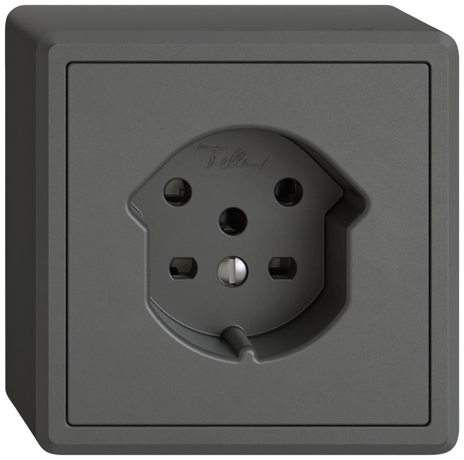 AP-Steckdose EDIZIO.liv SNAPFIX® 1×T15 dgu