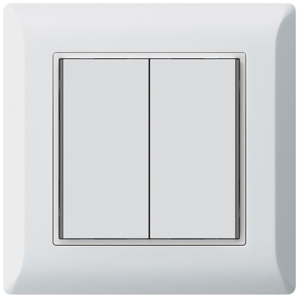 Poussoir KNX ENC KLI 2×touches 4×points actionnables LED blanc