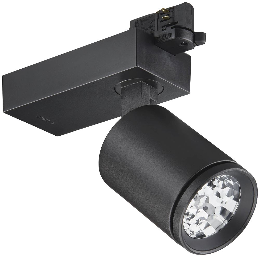 Spot LED Philips ST770T per binario, 930, 4100lm, 24° nero