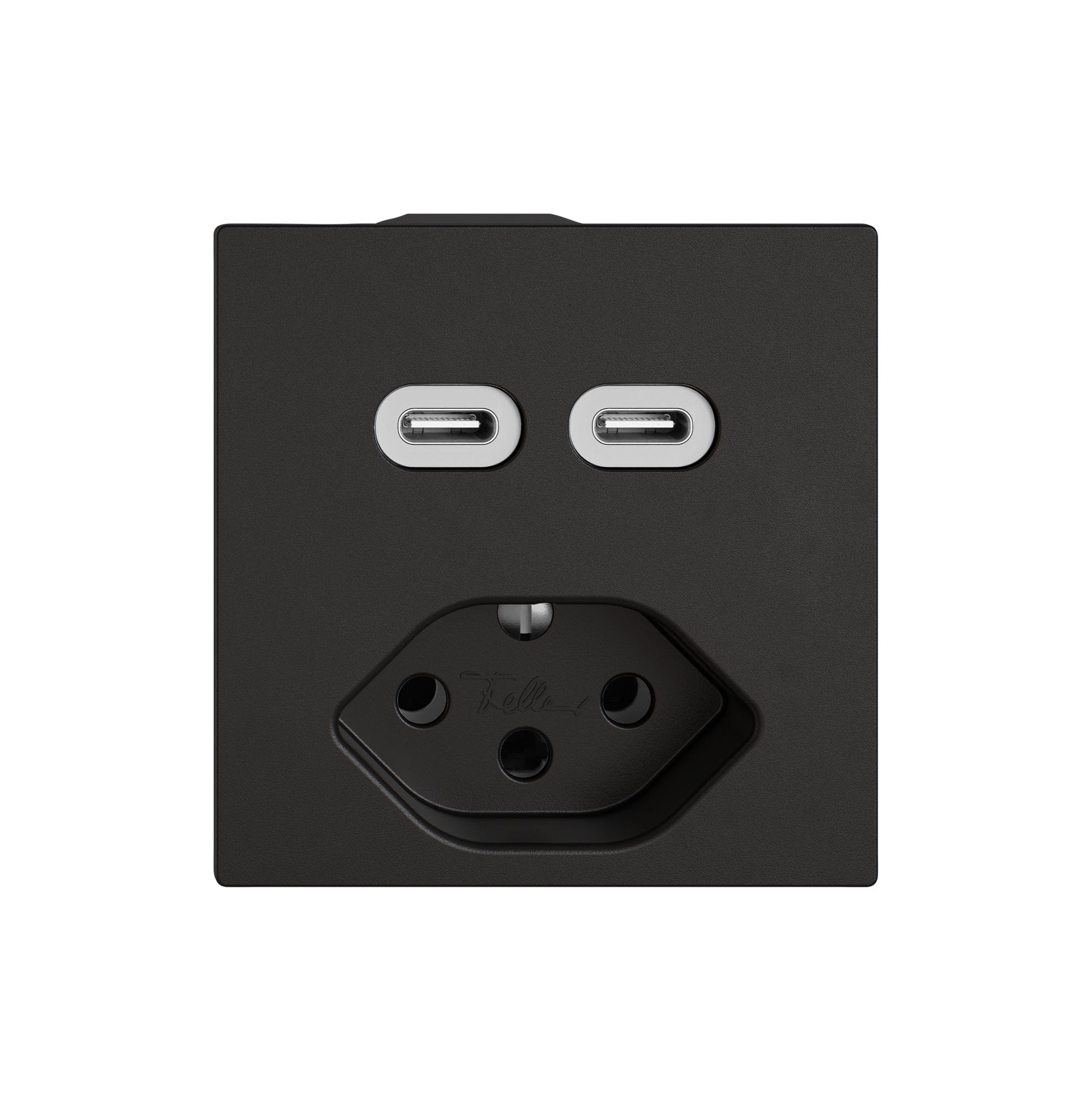 Prise de charge USB EDIZIO.liv SNAPFIX® USB C+C/T13 3A 230VAC no