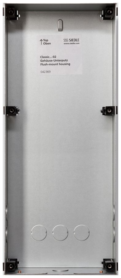 EB-Gehäuse Siedle Classic 1× 154×362×65mm silber