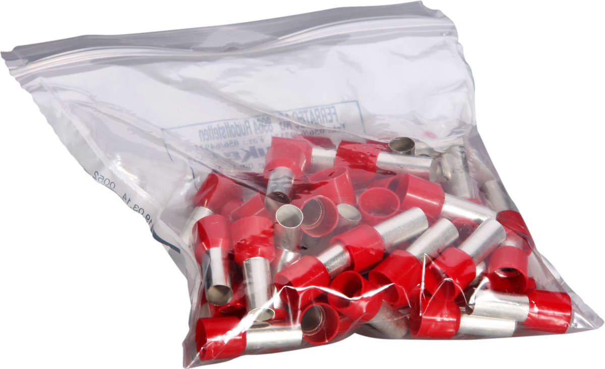 Capocorda DIN isolato 35mm²/18mm rosso