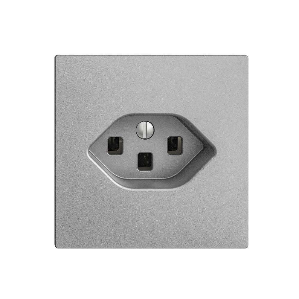 UP-Steckdose EDIZIOdue T23 16A silver, mit Steckklemmen