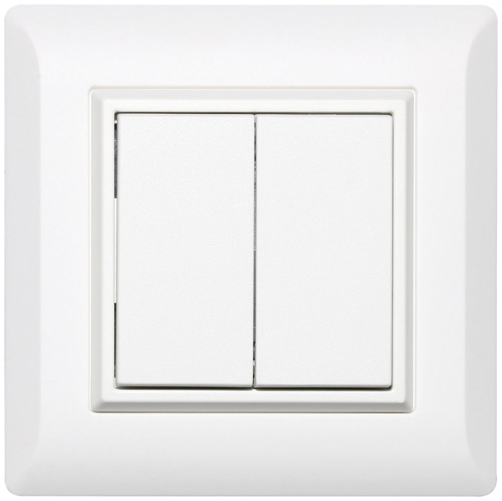 Poussoir RF AP ALADIN EnOcean kallysto.line, 2-fois, blanc