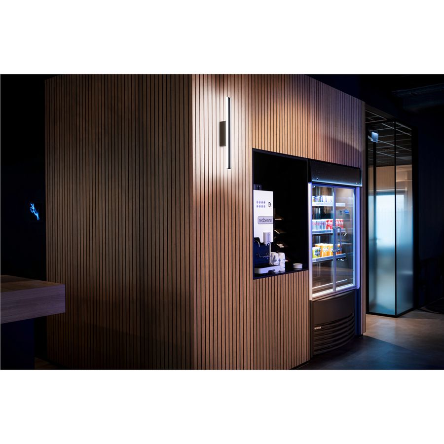 Applique LED SLV ONE LINEAR 50 14W 730lm 927/930 IP44 REG 525mm nero