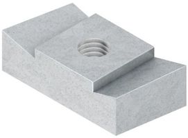 Gleitmutter Niedax, Gewinde M10, für Schlitzweiten 22mm, 26mm