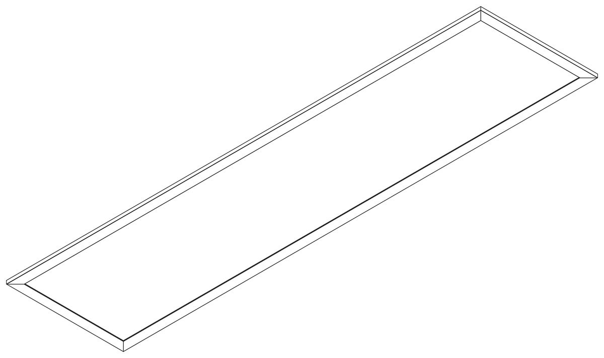 Lampada pannello LED Siteco Apollon 60W 7200lm 840 IP20/IP50 DALI 1545×307mm bi