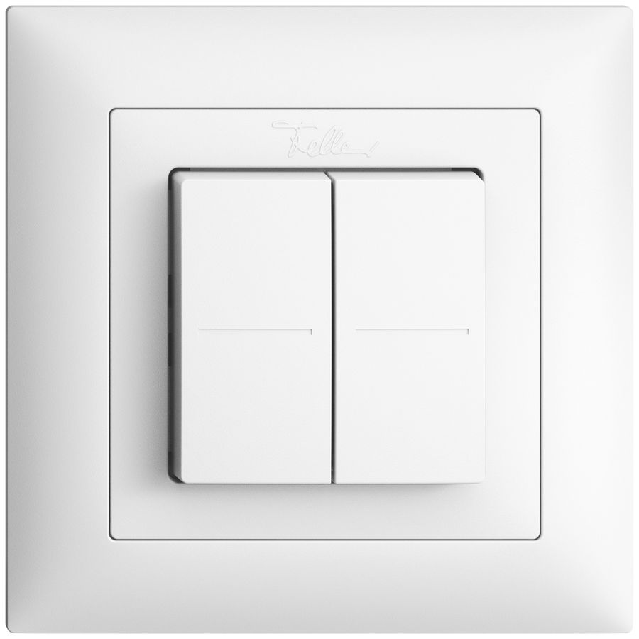 Poussoir RF Smart Light Control Feller EDIZIOdue FMI, Philips Hue 4K/2T, blanc