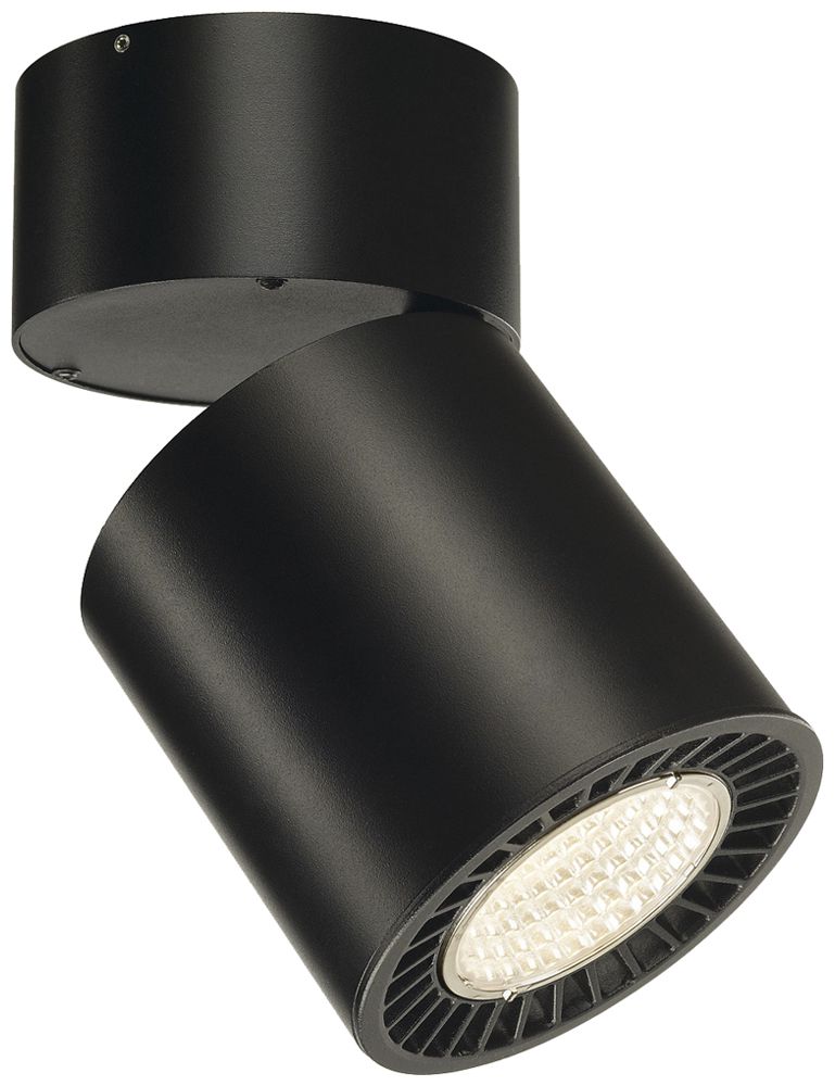 LED-Deckenleuchte SLV SUPROS MOVE 36W 3380lm 3000K 60° Ø127×205mm schwarz