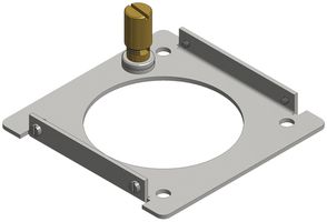 Bodenplatte Woertz mit Loch-Ø68mm grau