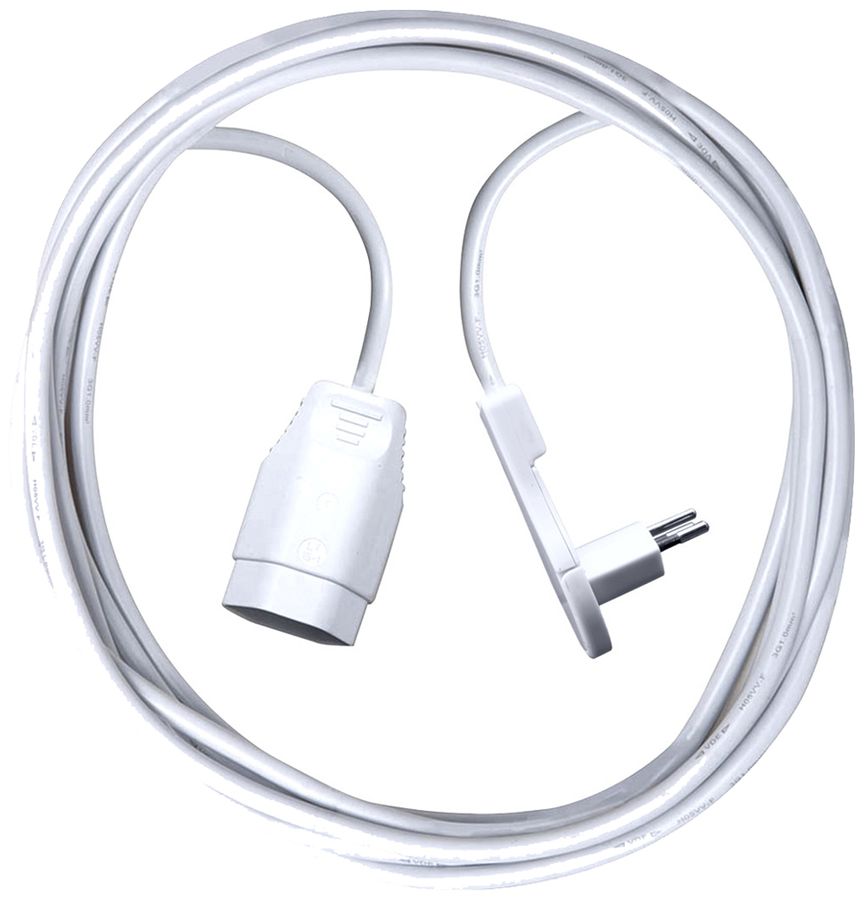 Cavo di prolunga Brennenstuhl PVC 10A 230V 3×1mm² T12/T13 piatto 90° 1m bi