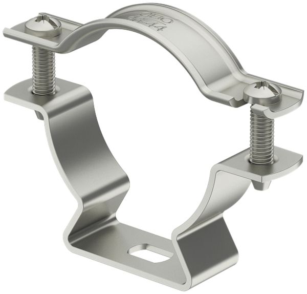 Collier pour tube/câble Bettermann, avec trou de vis, Ø25…30mm, V2A, 1.4301