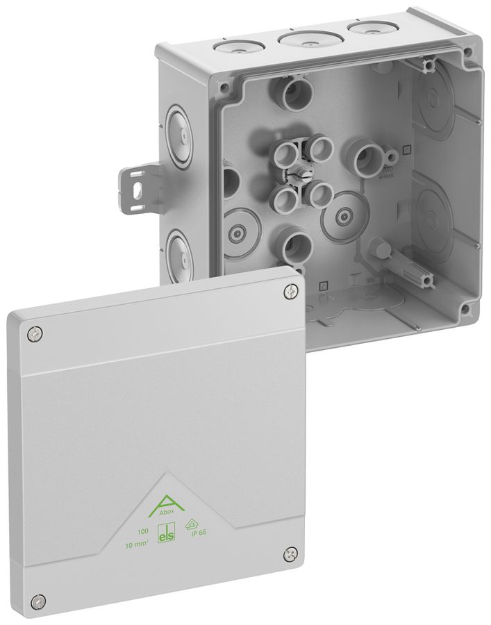 Boîte de dérivation AP Spelsberg Abox 100 AB-L 152×152×80mm IP66 gr