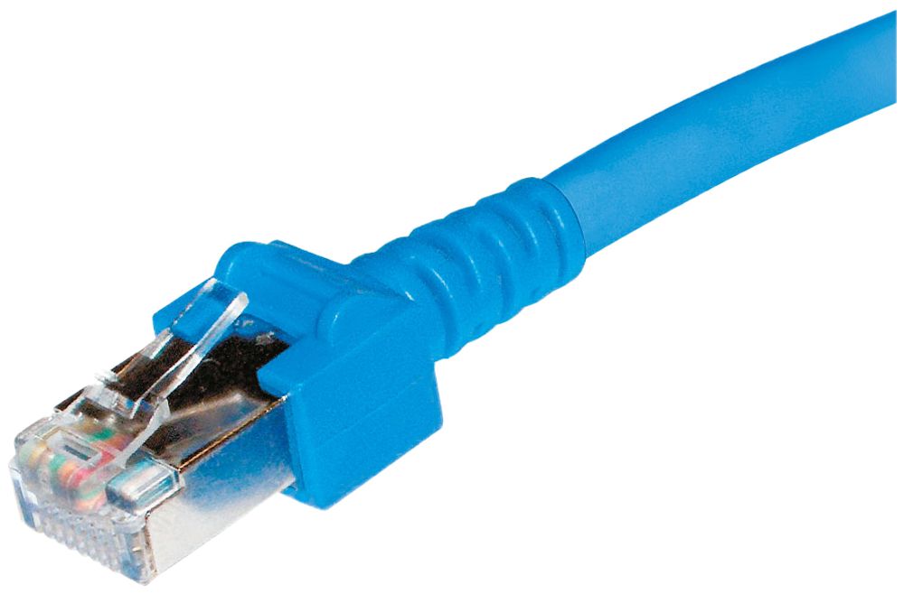 Patchkabel Dätwyler CU RJ45 10m blau S/UTP Kat.5e
