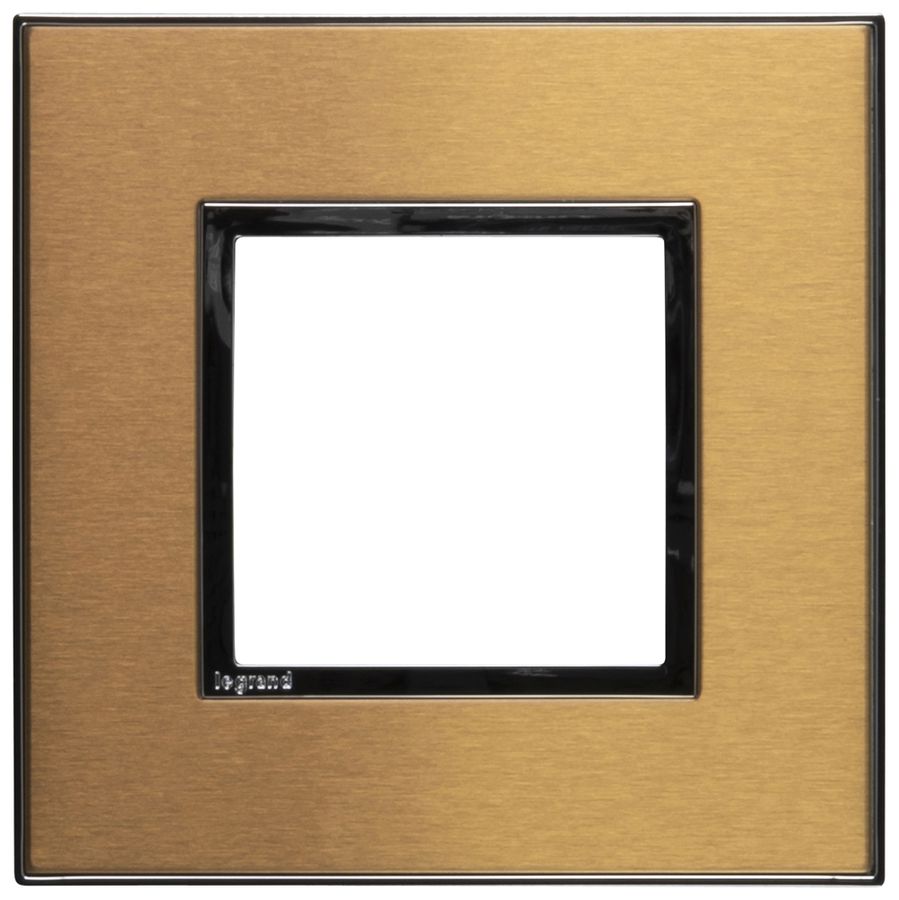 Abdeckrahmen ATO 1×1 Modul, gold brass