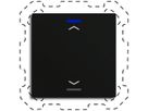 EB-Taster KNX RGBW MDT BE-TAL600116.A1 1T/2B schwarz matt "Jalousie"