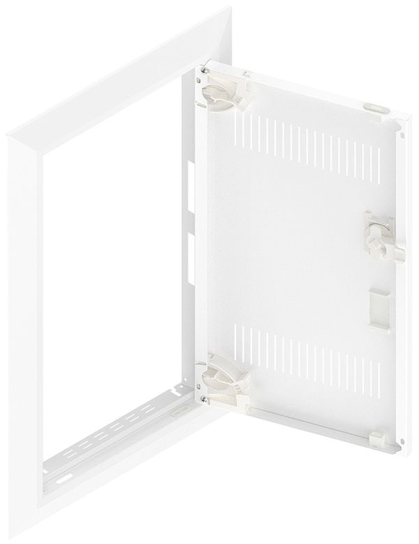 Porta con fesura e cornice SE Pragma bianco per 1parte/3file