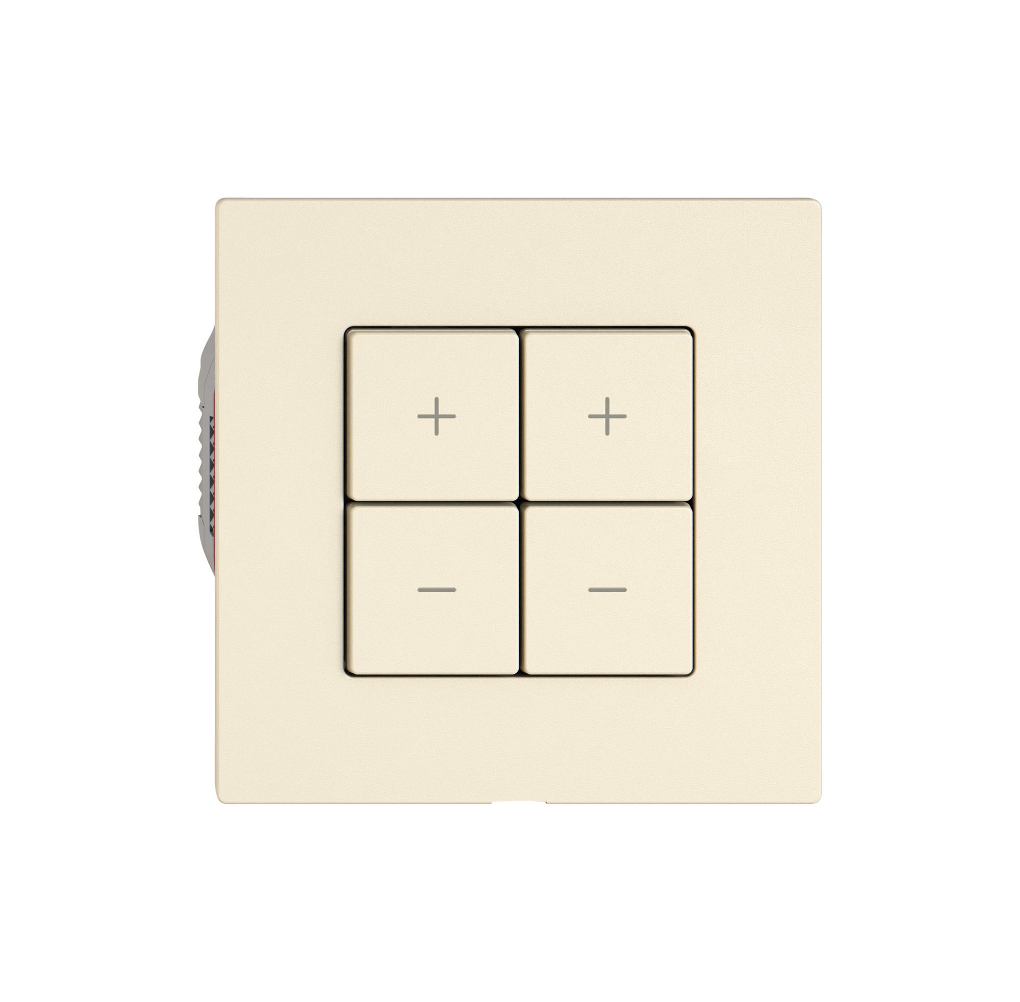 Variateur Uni-LED EDIZIO.liv Wiser SNAPFIX® 2 canaux 4 touches WLAN cr