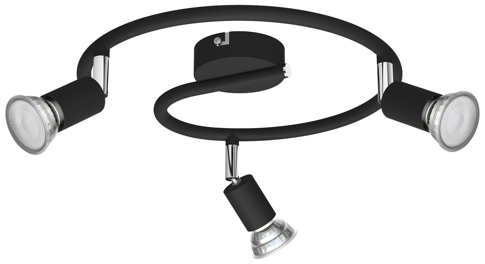 Spot Philips Limbali GU10 3×50W 293×130mm noir