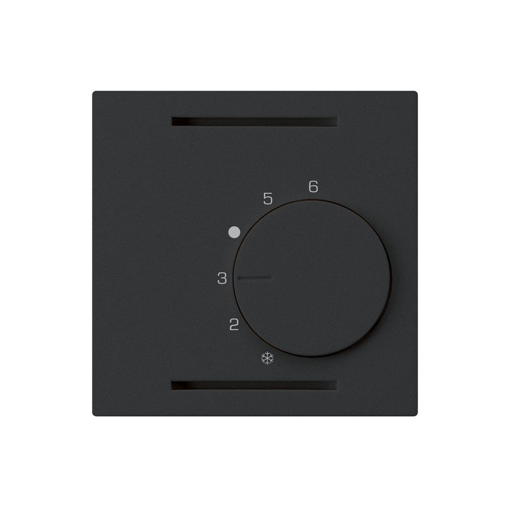 Kit frontale INC kallysto nero per termostato ambiente senza interruttore