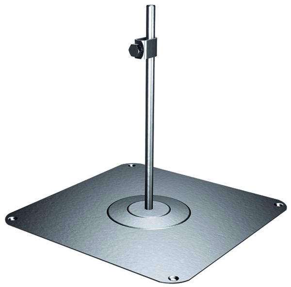 Tablett Flury FL 82b, inoxA2 mit Stab, Höhe 500mm